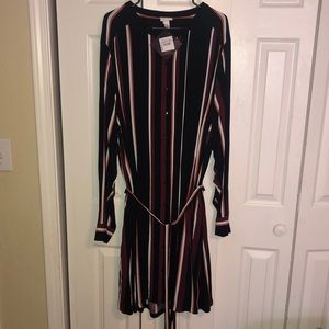 Plus Size Ava & Viv 4x Striped Dress